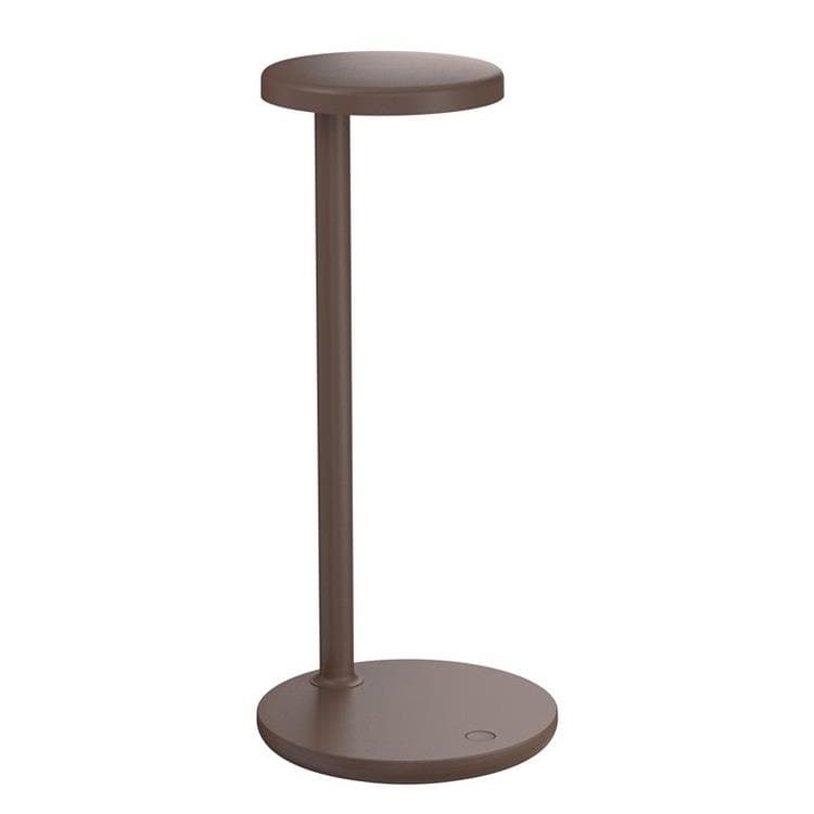 Lampa stołowa bezprzewodowa z Stacją dokującą Wys.35 cm OBLIQUE QI Brazowy