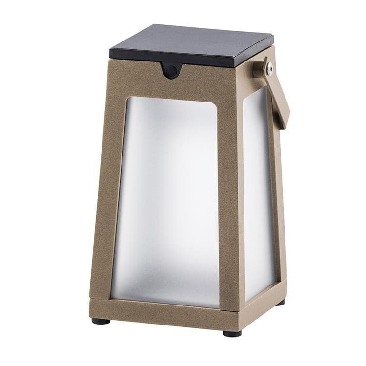 Laterna solarna 300 lumenów Aluminium/Szkło Wys.25cm TINKA muszkatalowy