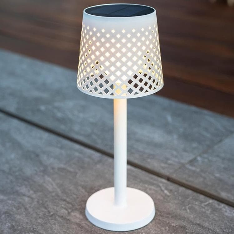 Kinkiet/Lampa stołowa/Lampa podłogowa/Do wbicia zewnętrzna Solarna LED GRETA Bialy