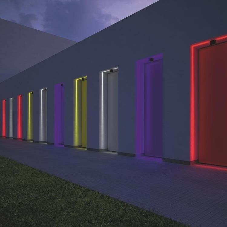 Kinkiet ścienny zewnętrzny LED ze zmianą kolorów Metal Wys.8cm ANTARTKTIKOS Bialy