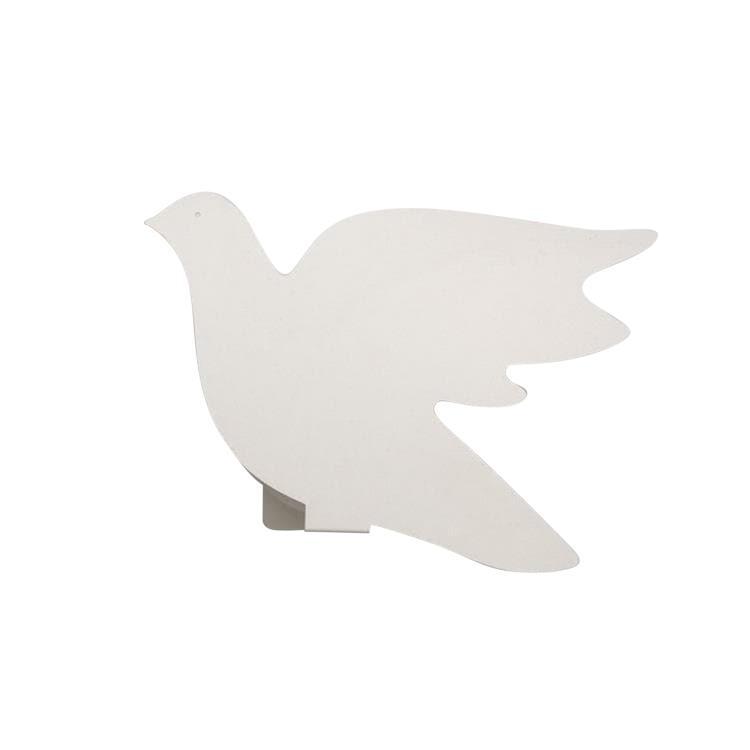 Lampa ścienna / MetalowaLampa stołowa w kształcie gołębia z gniazdem H32cm PALOMA kosc sloniowa