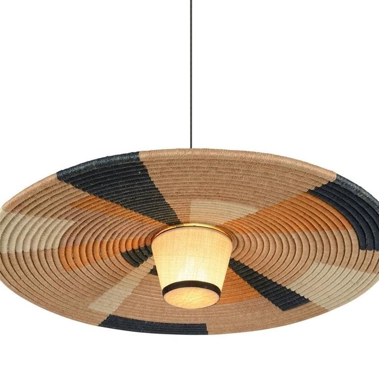 Lampa wisząca Włókna Abaca L Ø80cm PARROT piaskowy