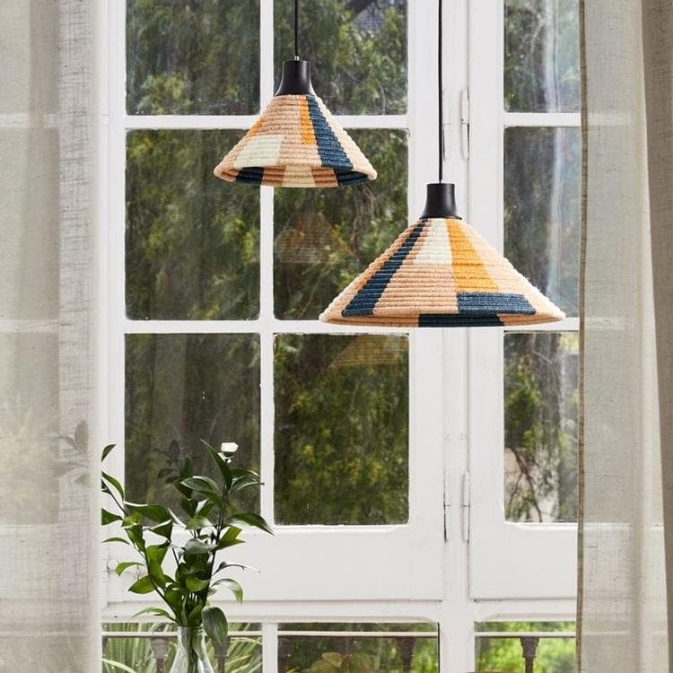 Lampa wisząca Włókna Abaca XS Ø26cm PARROT piaskowy