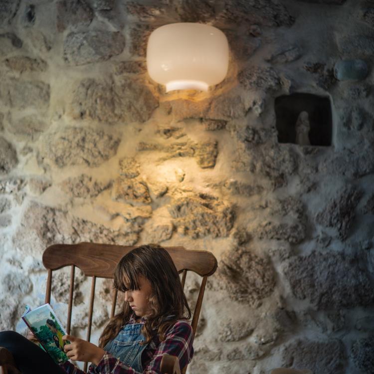 Lampa ścienna Szer.30cm CHOUCHIN SEMI Bialy