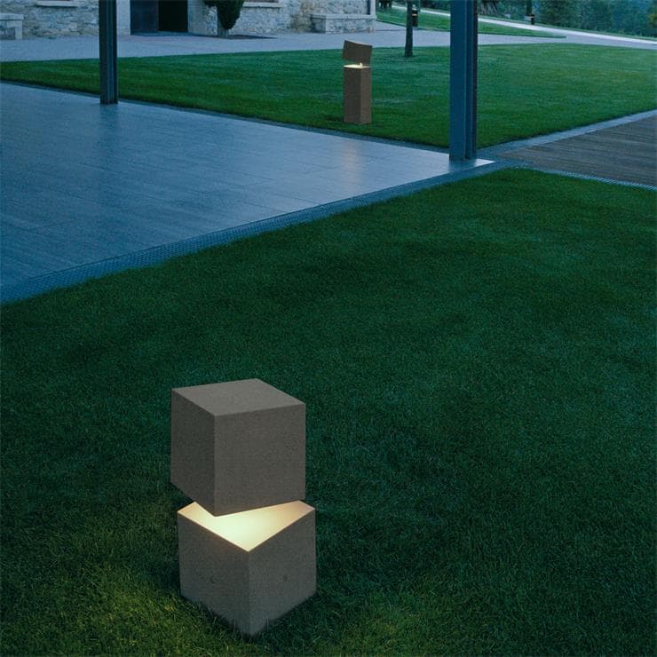  BREAK - Borne LED d'extérieur H43cm beton