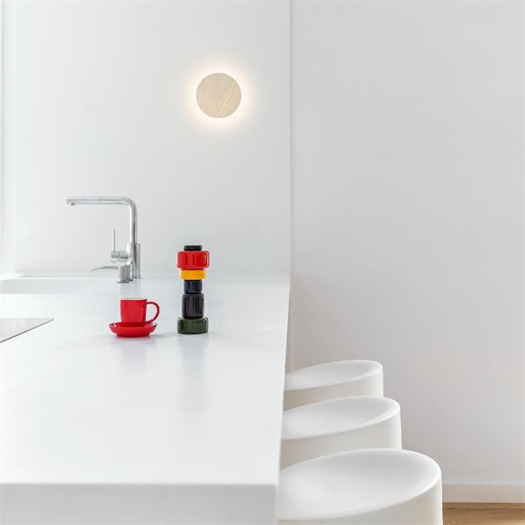 lampa ścienna LED Ø17.5cm DOTS Dab / Bialy