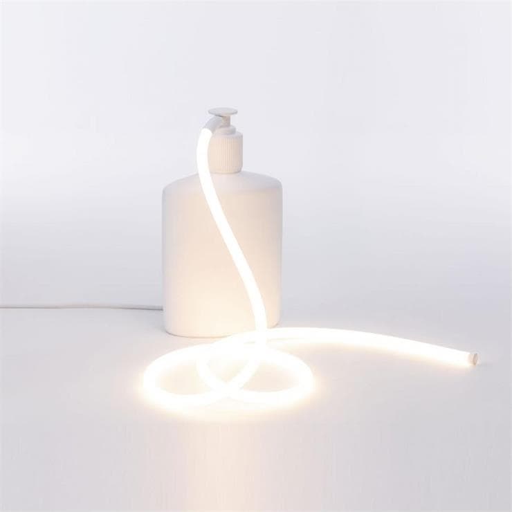 Lampa stołowa LED Wys.29.5cm SOAPGLOW Bialy