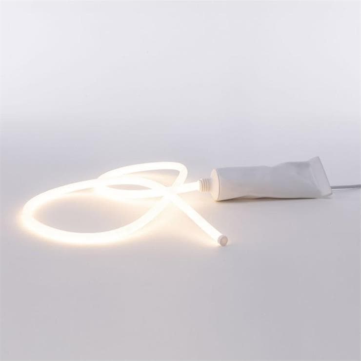 Lampa stołowa LED Wys.6cm TOOTHPASTEGLOW Bialy