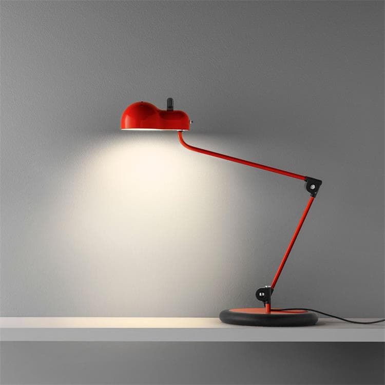  TOPO - Lampe de bureau étau H80cm rouge