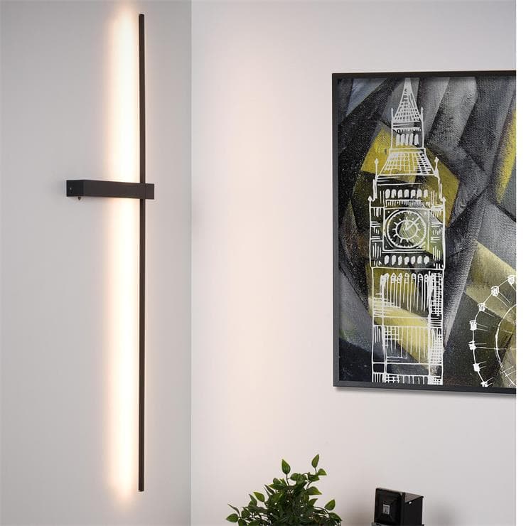 Kinkiet ścienny LED Dł.90cm SEGIN Czarny