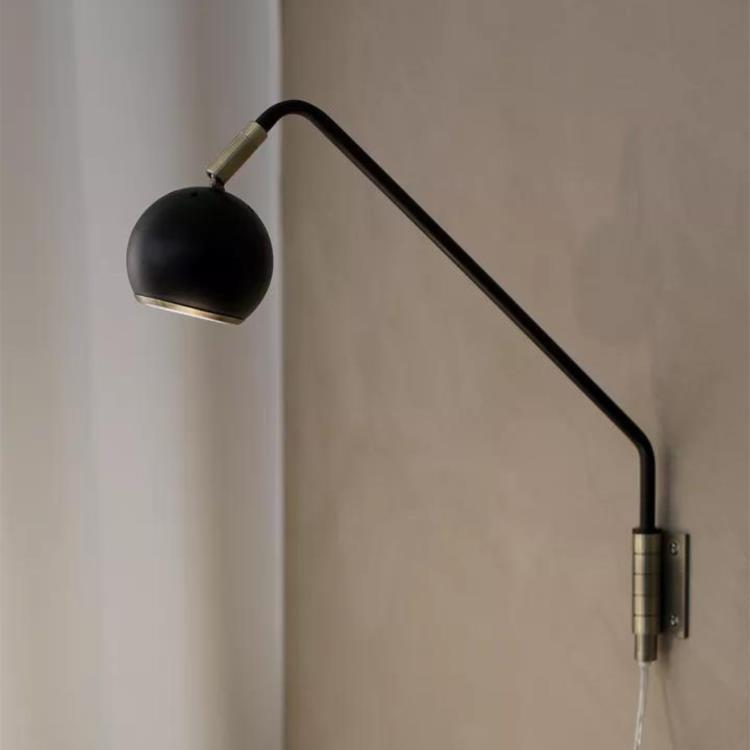 Metalowa lampa ścienna H33cm COCO Czarny