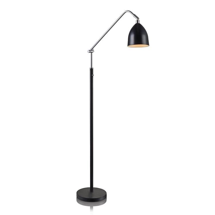 Metalowa lampa podłogowa H152cm FREDRIKSHAWN Czarny