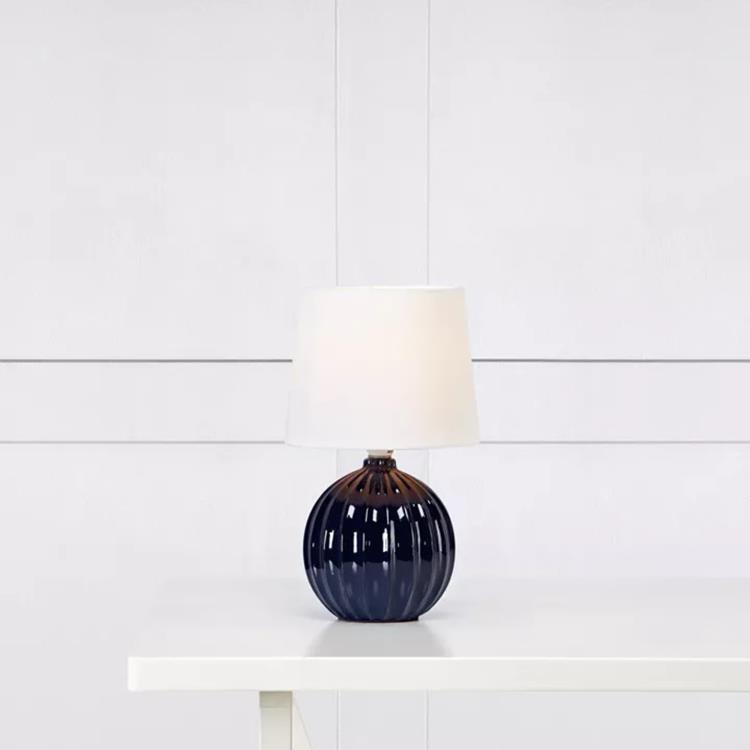 Ceramiczna lampa stołowa H26.5cm MELANIE Niebieski