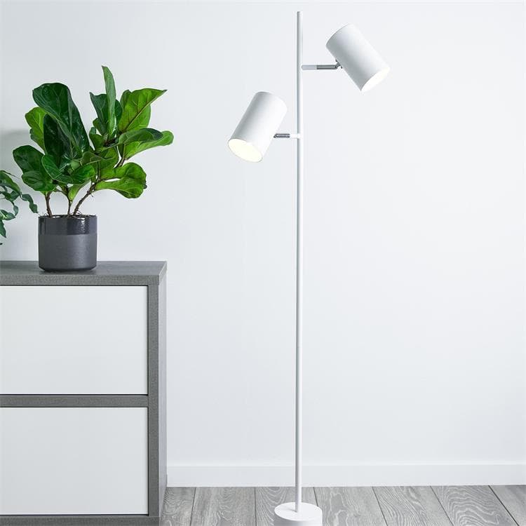  TWIN - Lampadaire 2Lumières Métal H144cm Bialy