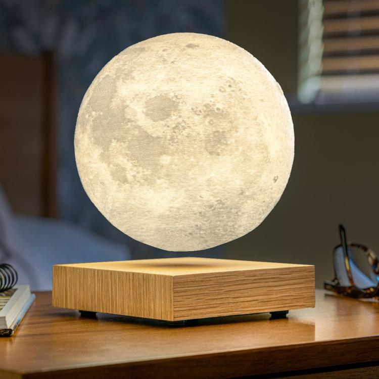 LED lewitująca lampa księżycowa H18cm MOON Bialy