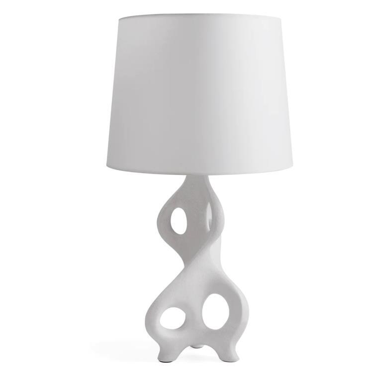 Lampa stołowa Porcelana H77cm MOLECULE Bialy