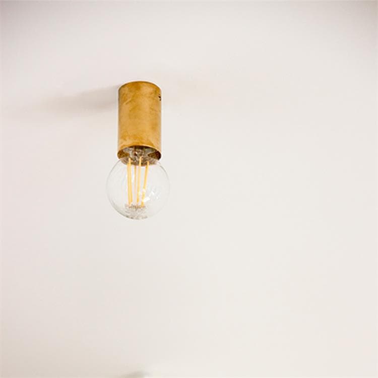Lampa sufitowa mosiężna H 7cm LIGHT MINI Mosiadz