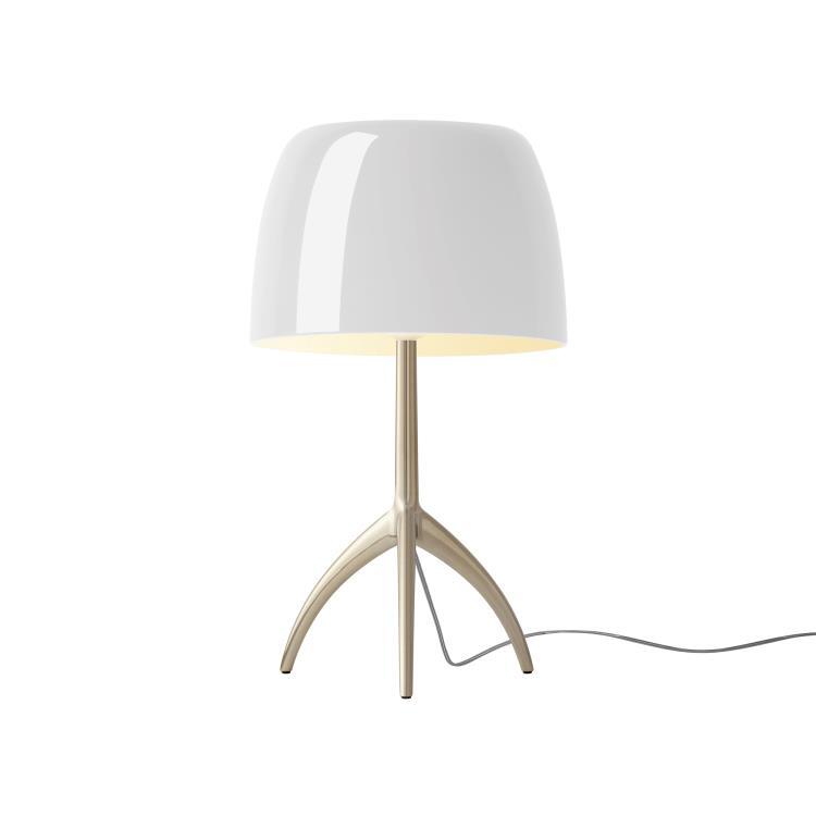 Metal & Glass Table Lamp with Dimmer H45cm BIG LIGHT 