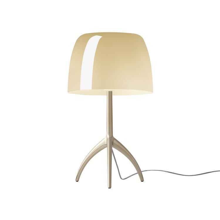 Metal & Glass Table Lamp with Dimmer H45cm BIG LIGHT 