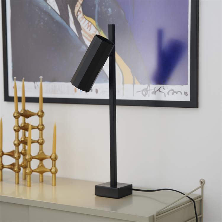 Lampa metalowa H49.5cm ALANIS Szary