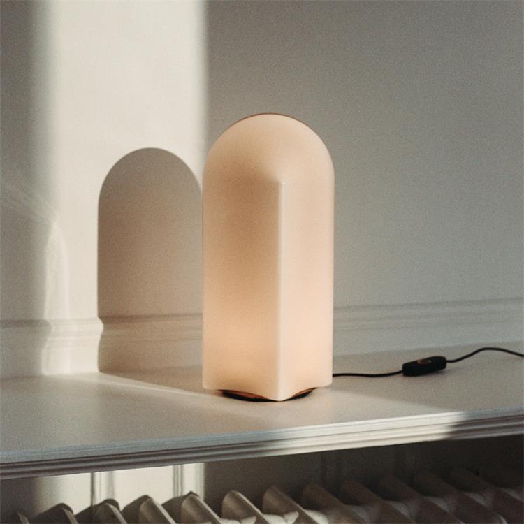 Lampa stołowa LED Glass H32cm PARADE rózowy blush