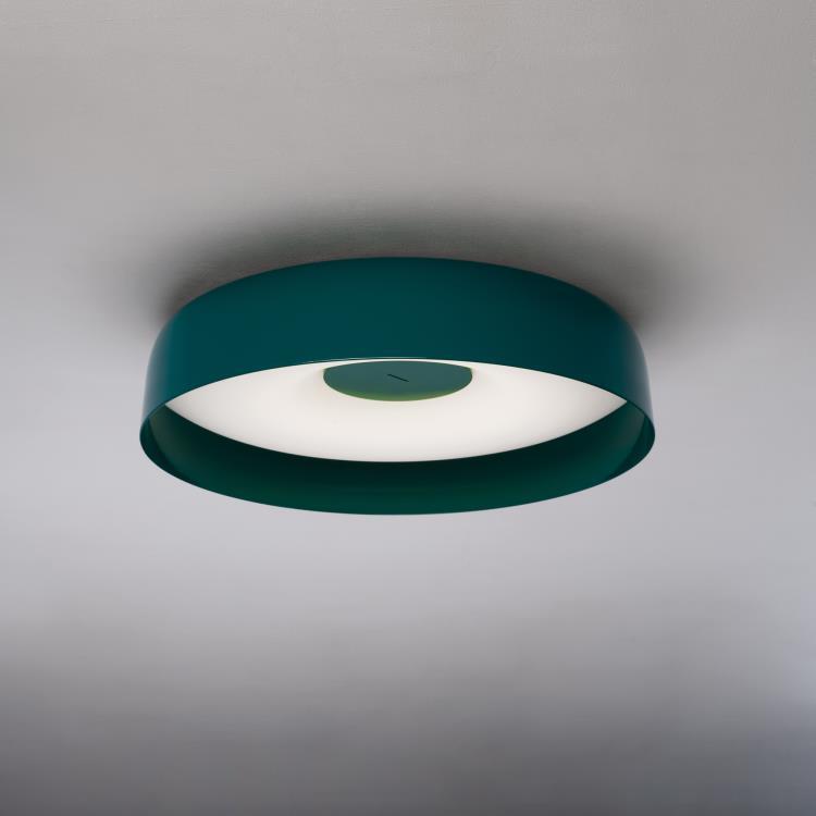 LED lampa sufitowa Ø50cm PAPAVERO zielony mietowy