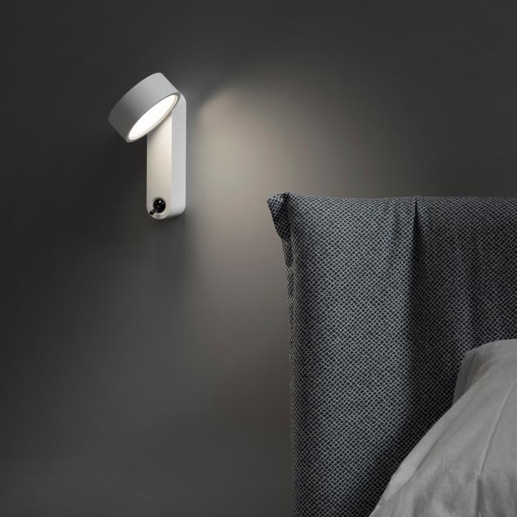 Lampa ścienna / lampka do czytania LED Metal Ø9.6cm TOGGLE Bialy