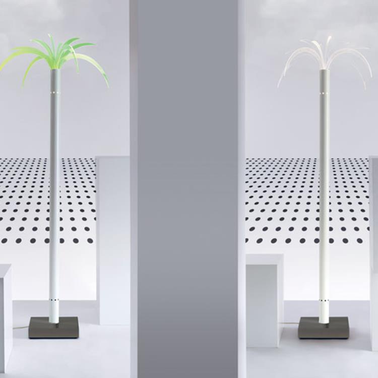 Drzewo palmowe Lampa podłogowa LED H255cm SANREMO Przezroczysty