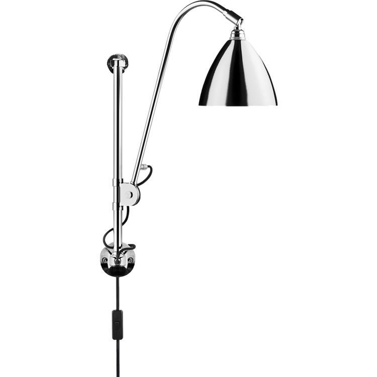 lampa ścienna H54-87cm BL5 Chrom