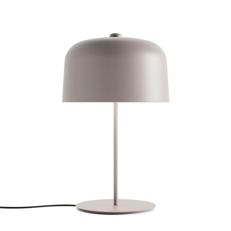 Lampa stołowa aluminium i bioplastik LED H66cm ZILE Szary