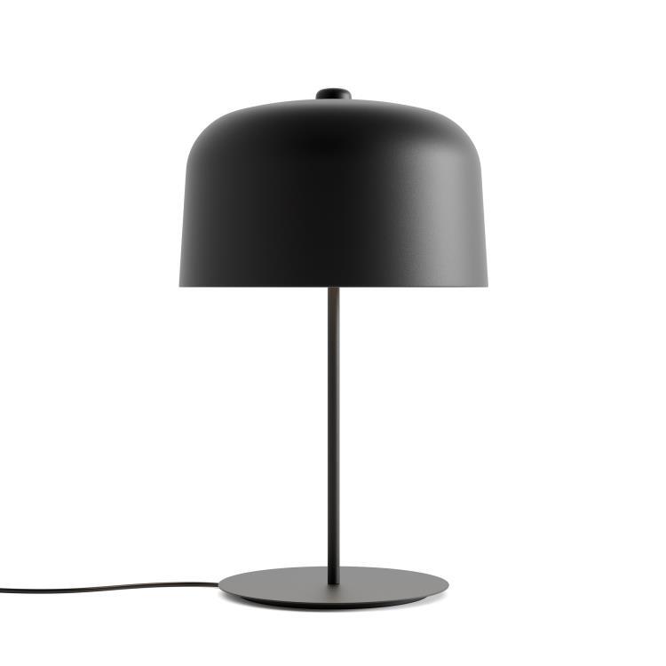 Lampa stołowa aluminium i bioplastik LED H66cm ZILE Czarny
