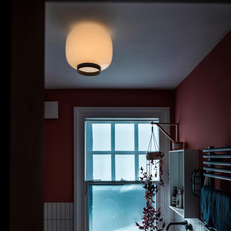 lampa sufitowa LED z dmuchanego szkła ściemniana Ø40cm CHOUCHIN REVERSE 3 Szary