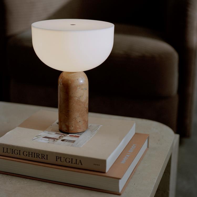 Bezprzewodowa lampa stołowa Marble H24cm KIZU 