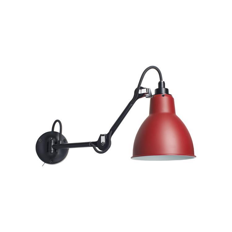 Lampa ścienna z wyłącznikiem L22cm LAMPE GRAS N°204 Czarny i rouge