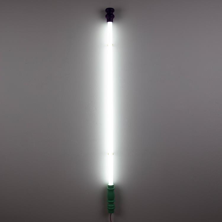 Lampa ścienna LED ze szkła i polipropylenu H141cm SUPERLINEA Bialy