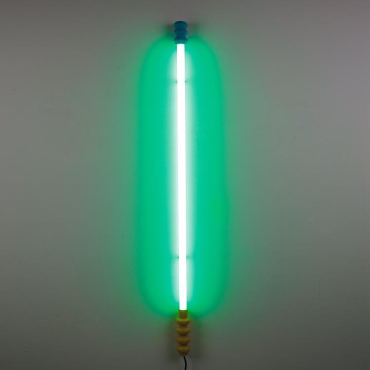 Lampa ścienna LED ze szkła i polipropylenu H141cm SUPERLINEA Zielony