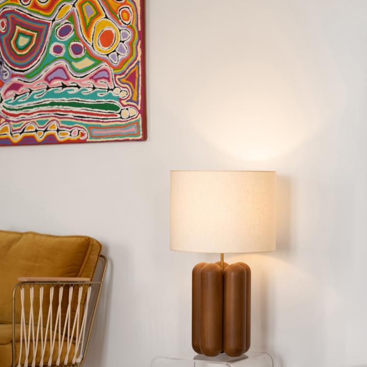 Lampa stołowa Drewno H68cm LA GRANDE LAMPE CHARLOTTE 