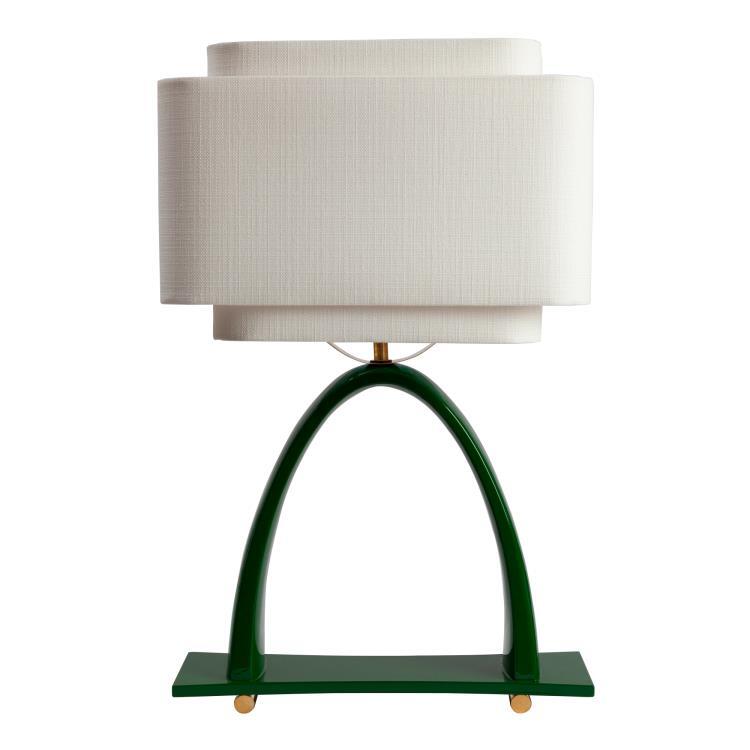 Ceramiczna lampa stołowa H60cm YOSHIKO Zielony