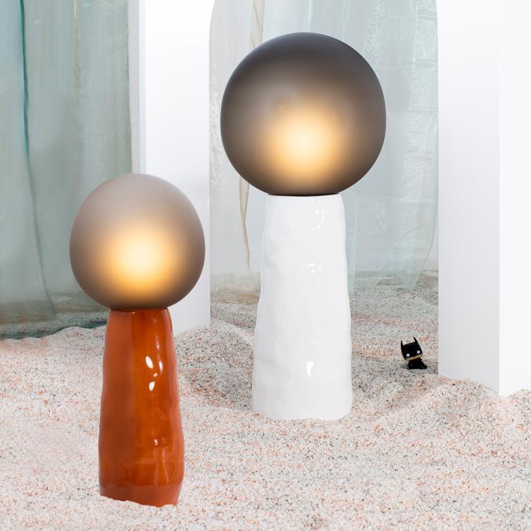 Lampa podłogowa szkło/ceramika H112cm KOKESHI MEDIUM 