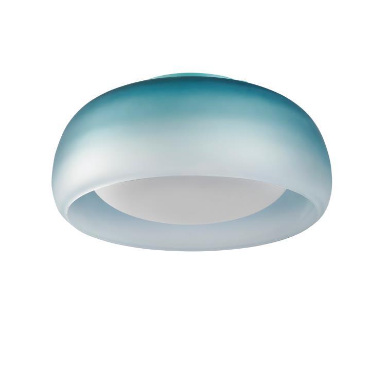 Lampa sufitowa/ścienna LED Ściemnialna szklana Ø40cm MEDUSA Niebieski