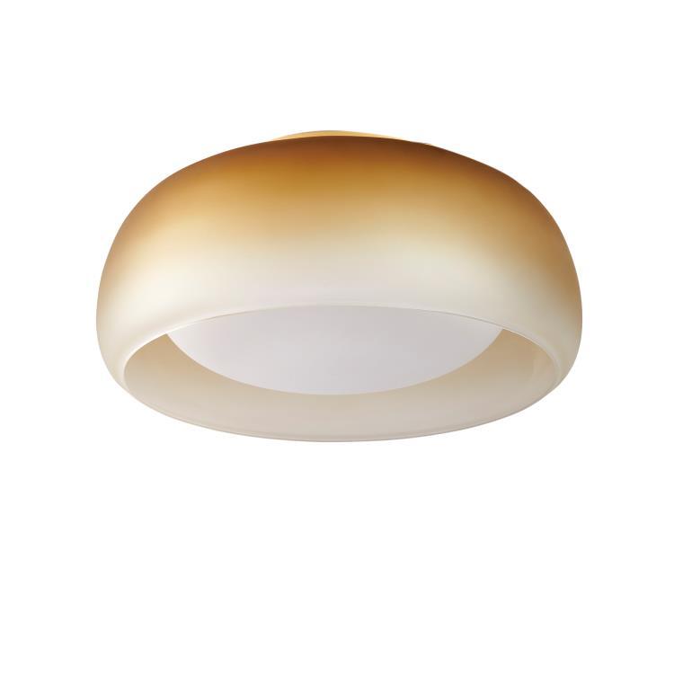 Lampa sufitowa/ścienna LED Ściemnialna szklana Ø40cm MEDUSA musztardowy
