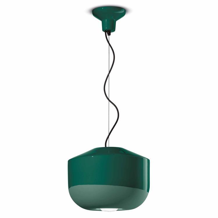 Ceramiczna lampa wisząca H28cm C2541 Zielony