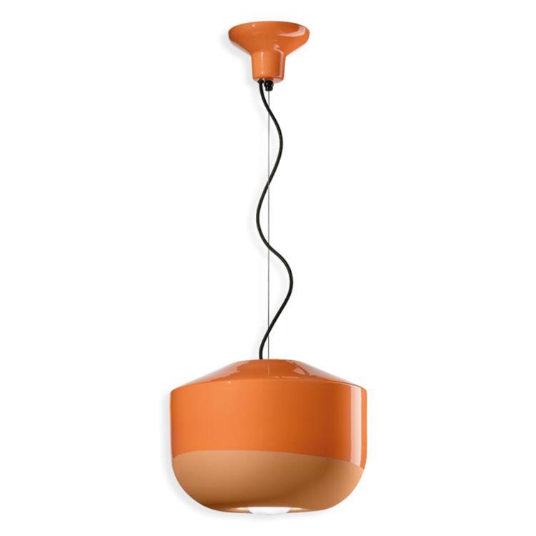 Ceramiczna lampa wisząca H28cm C2541 Pomaranczowy