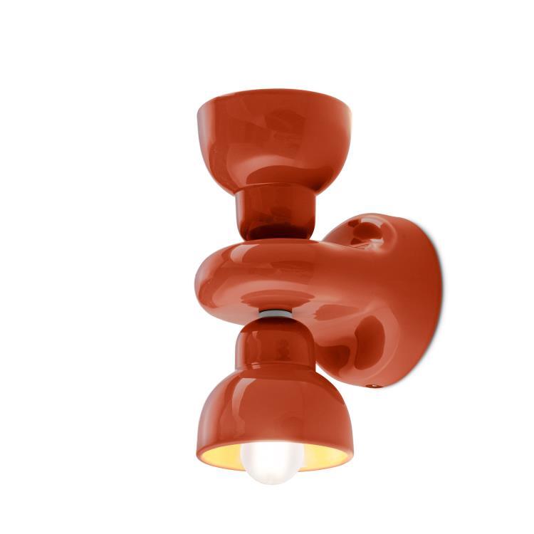 Ceramiczna lampa ścienna H25.5cm C2601 Pomaranczowy