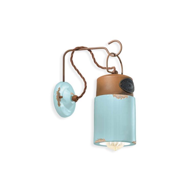 Ceramiczna lampa ścienna H33cm C1621 Niebieski