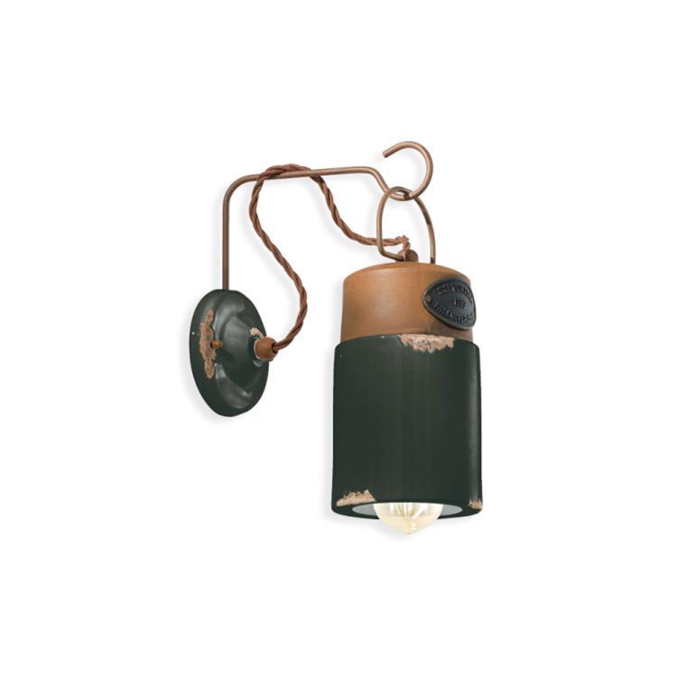 Ceramiczna lampa ścienna H33cm C1621 Czarny