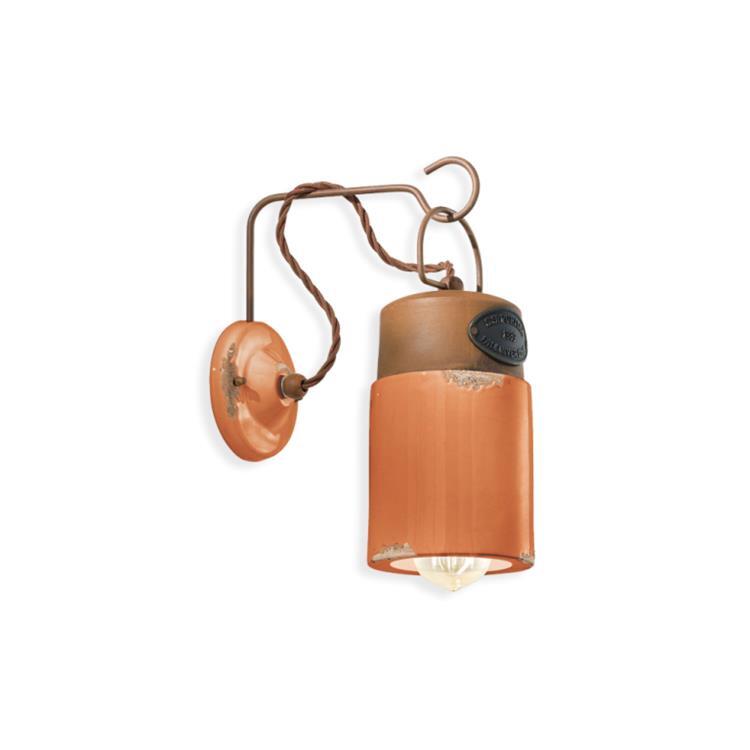 Ceramiczna lampa ścienna H33cm C1621 Pomaranczowy