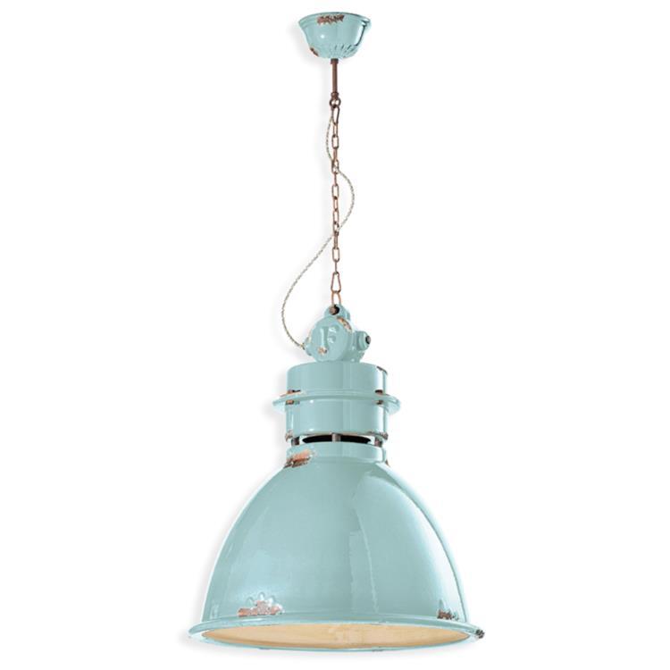 Ceramiczna lampa wisząca H140cm C1750 Niebieski