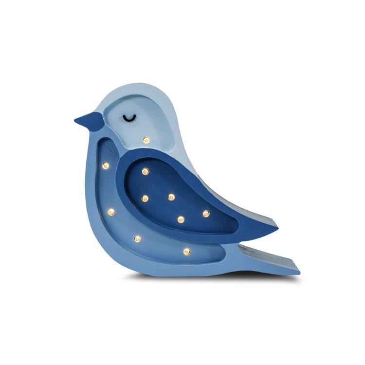 Lampa stołowa LED Oiseau H20cm BIRD MINI niebieski denim