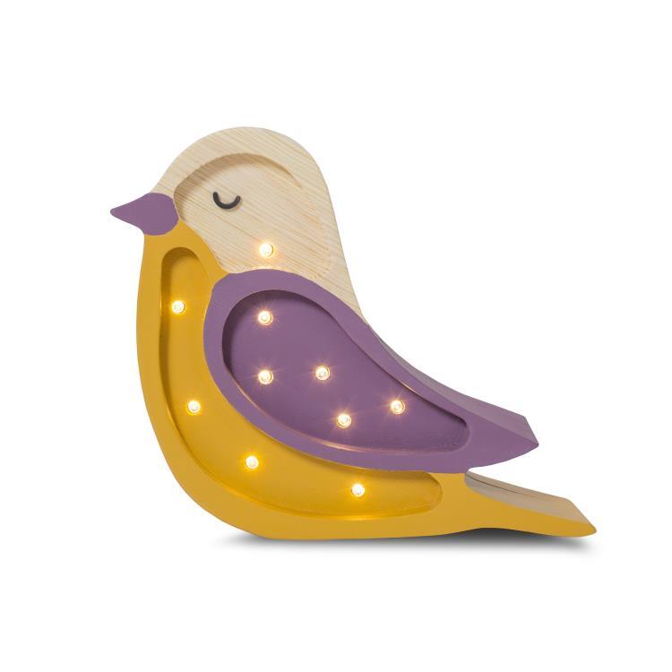 Lampa stołowa LED Oiseau H20cm BIRD MINI bordowy